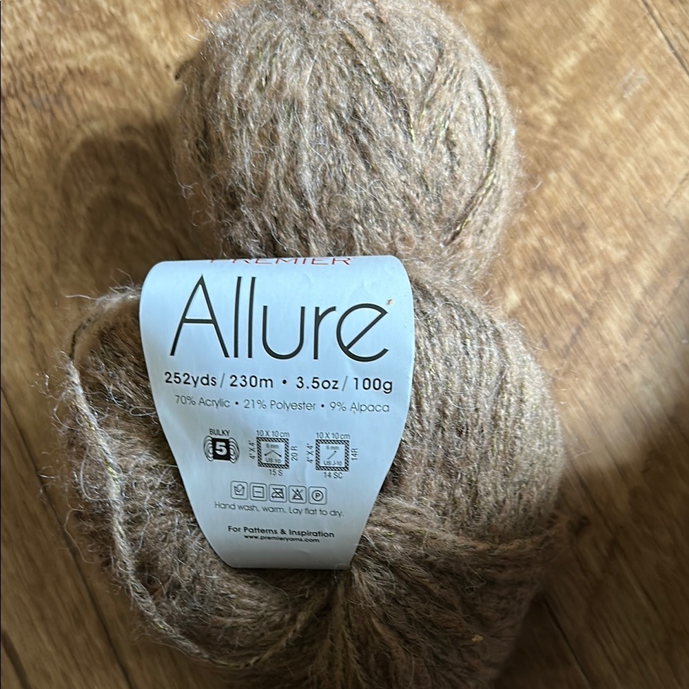 Premier Allure Yarn in Tan